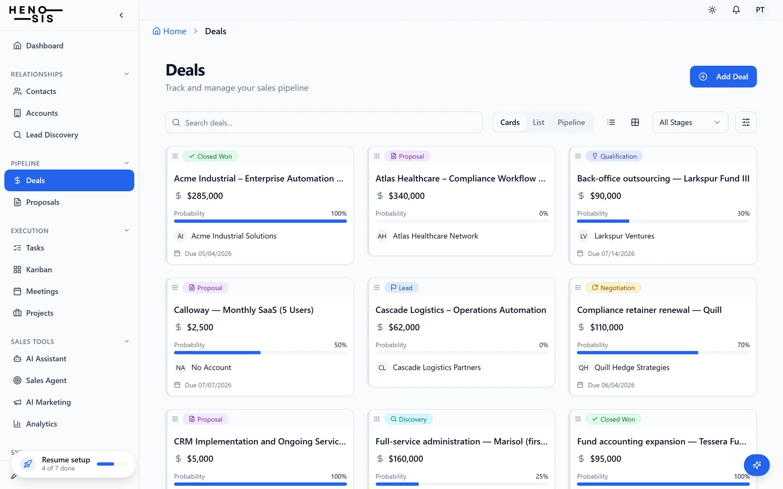 Your whole pipeline, in one view